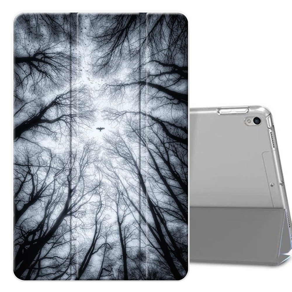 Case For Ipad 8th 9th Generation 10 2 Inch Aesthetic Ultra Slim Ipad Pro Case Fashion Vintage Style Perfect Fit Pu Leather Flip Fold Stand Tablet Case Cover Branches Sky Gray Walmart Com