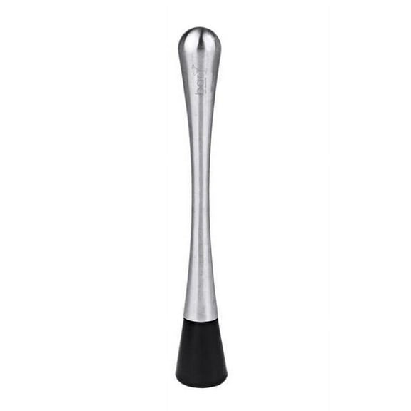 Stainless Steel Muddler - Black & Silver