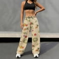 thumbnail image 6 of Juesizh Jeans for Women Cute Print Bohemian Jeans Trendy Comfy Button High Waist Denim Pants, S-2XL, 6 of 8