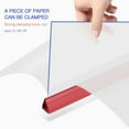 thumbnail image 2 of 10pcs Covers with Sliding Bar Clear Resume Presentation File Folders Organizer Binder for A4 Size Paper Red, 2 of 6