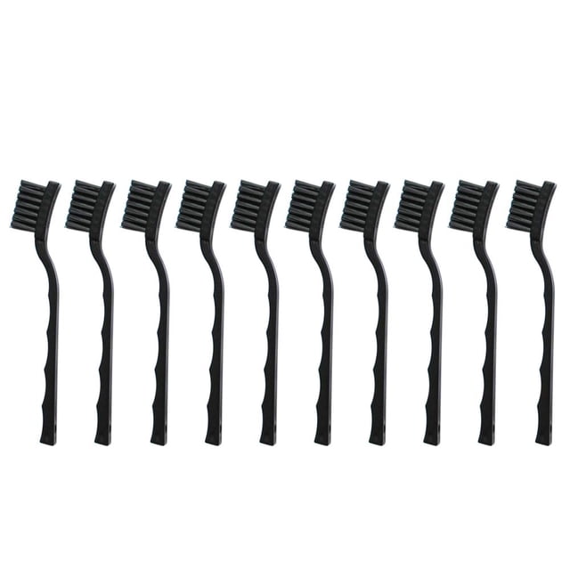 Kit de cepillos de limpieza ESDELES, antiestáticos, ESD, 10 piezas, negro
