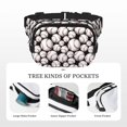 thumbnail image 5 of Easygdp Cute Baseball Fanny Packs for Women Men, Belt Bag, Fashion Crossbody Bags, for Workout/Running/Hiking, 5 of 9