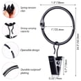 thumbnail image 5 of 84 Pack Openable Curtain Rings with Clips, 1 Inch Interior Diameter, Heavy Duty Rustproof Decorative Vintage Drapery, 5 of 5