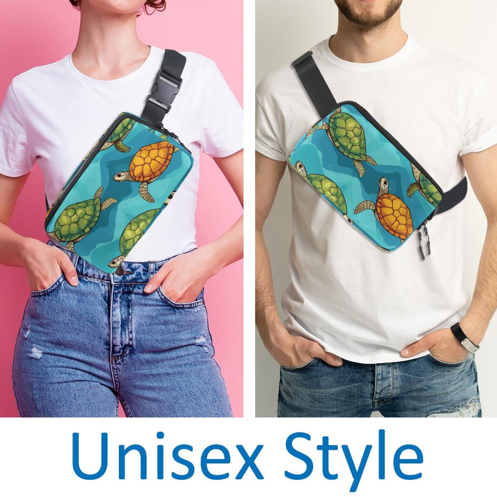 Sea turtles Lightweight, Adjustable Running Belt with Extension Strap, Unisex Waist Bag, Fanny Pack, Cross Body Bag