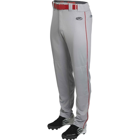 Rawlings Adult Launch 1/8" Piped Pant | Blue Grey/Scarlet | 2XL