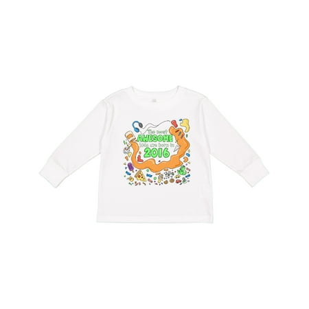 

Inktastic The Most Awesome Kids Are Born in 2016 Gift Toddler Boy or Toddler Girl Long Sleeve T-Shirt