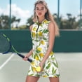 thumbnail image 4 of Uorisanigo Yellow Lemon Golf Dresses for Women 2 Pieces Soft Fashionable Workout Golf Dresses Build in Shorts with Pockets Versatile Relaxed Daily Wear, 4 of 7