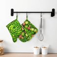thumbnail image 6 of Honeii Cactus And Succulents patten Oven Mitts and Pot Holders Sets, Baker Oven Mitts, Mittens for Kitchen Decor, Baking Lover over Gloves Gifts, 6 of 7