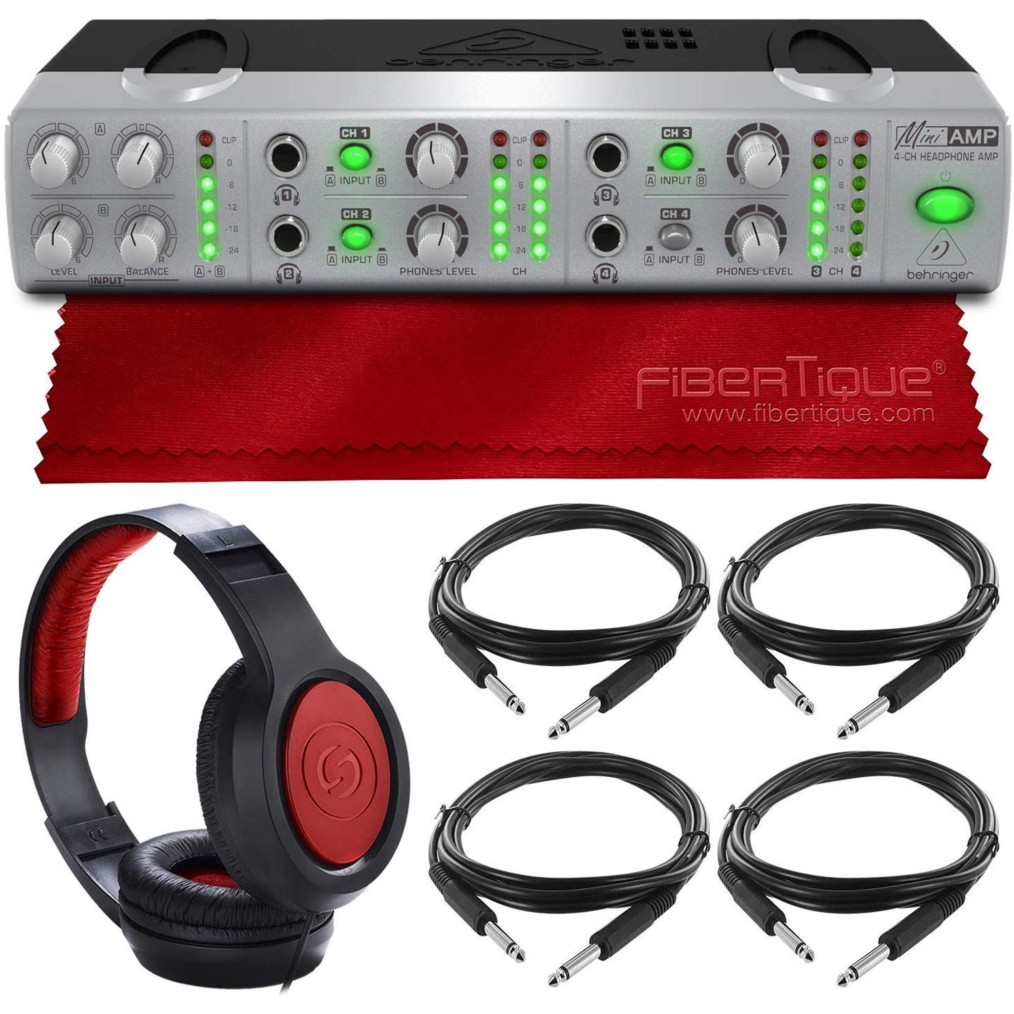 Behringer AMP800 MINIAMP Compact 4-Channel Headphone Behringer AMP800 MINIAMP Compact 4-Channel Headphone
