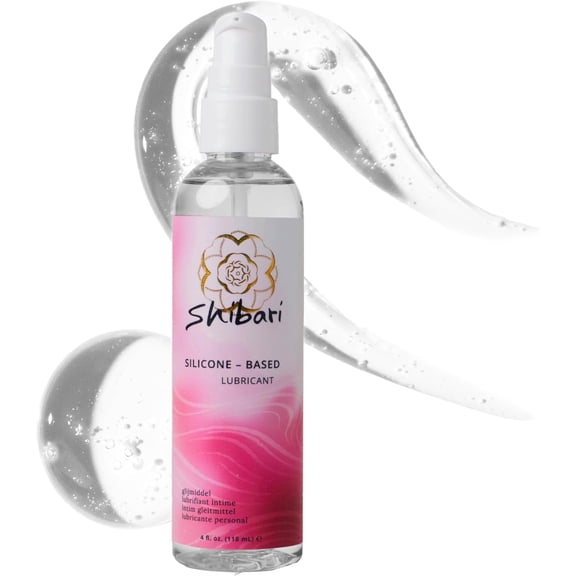 Shibari Silicone-Based Personal Lubricant, Plush Long-Lasting and Water-Resistant Lube for Couples, 4 fl oz