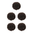 thumbnail image 2 of maskred Fashionable Afro Puff Drawstring Ponytail Bun Synthetic Hair Bun For Trendy Brown Black 5Set, 2 of 6