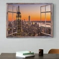 thumbnail image 5 of AVOI New York City Canvas Wall Art NYC Skyline Wall Decor for Office Modern Cityscape Print Pictures Manhattan Sunset Landscape Posters Window Frames Artwork for Bedroom Home Decorations 16x24", 5 of 6