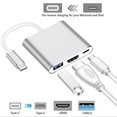 thumbnail image 1 of Adaptador YONGSHENG 3 en 1 Tipo C Hdmi Usb 3.0 4K de Aleación de Aluminio, 1 of 4