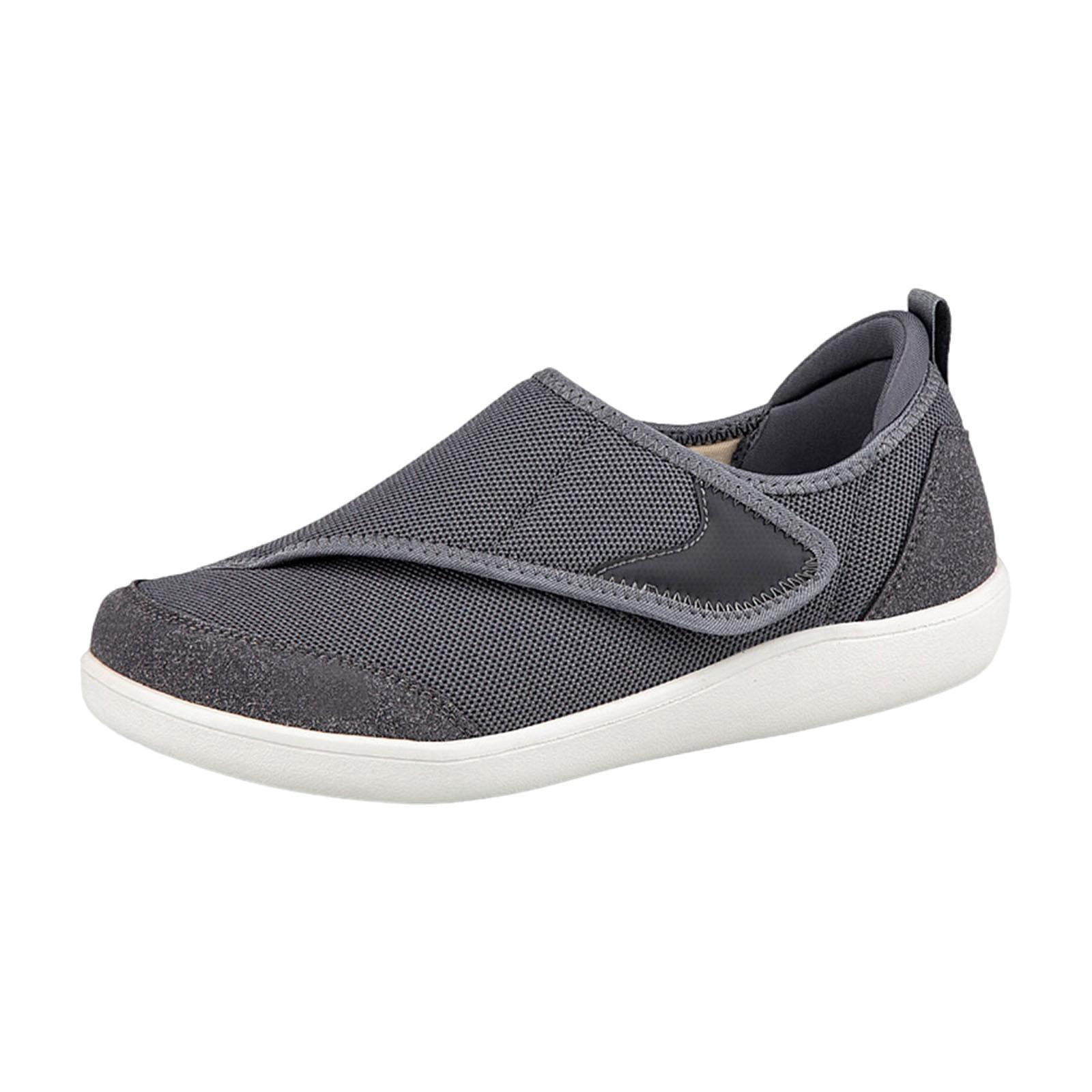 yuksok Men's Walking Shoes Low Top Cushioning Adjustable Strap