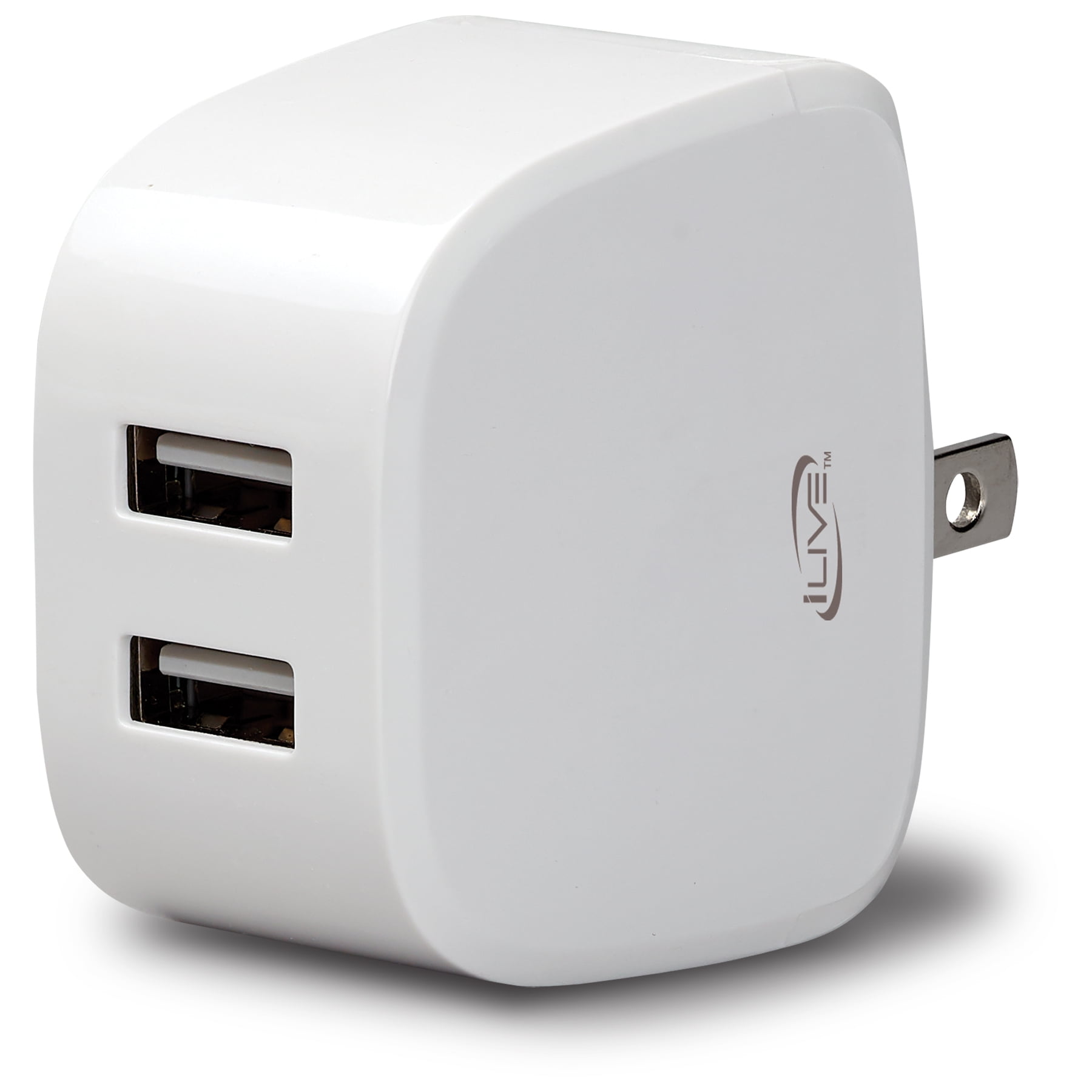 iLive AC to Dual USB Charger, IAC20W