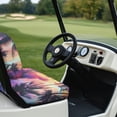 thumbnail image 6 of Pzuqiu Golf Cart Seat Covers Comfortable Polyester, Compatible with Outdoor Golf Carts, for Club Car Precedent Seat Ezgo Golf Cart, Palm Sunset, 6 of 10