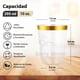 thumbnail image 2 of Berry Bloom 100 Vasos Reutilizables con Borde Dorado Paquete Con 100 Piezas, Copas Elegantes para Fiestas, Bodas, Postre, Cócteles, Vino (10 ONZAS), 2 of 8
