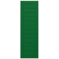 thumbnail image 5 of Ekena Millwork 18"W x 53"H True Fit PVC Horizontal Slat Framed Modern Style Fixed Mount Shutters, Viridian Green (Per Pair - Hardware Not Included), 5 of 9