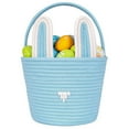 thumbnail image 1 of Cesta de Pascua para niños y bebés, cesta de Pascua para bebé con asa, cesta vacía para huevos de conejito, cestas de Pascua para niños, niñas, bebés, cesta de regalo de Pascua personalizada (azul), 1 of 4