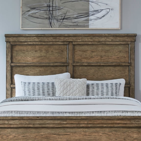 Liberty Furniture Carolina Park King Panel Headboard for Bedroom - Brown