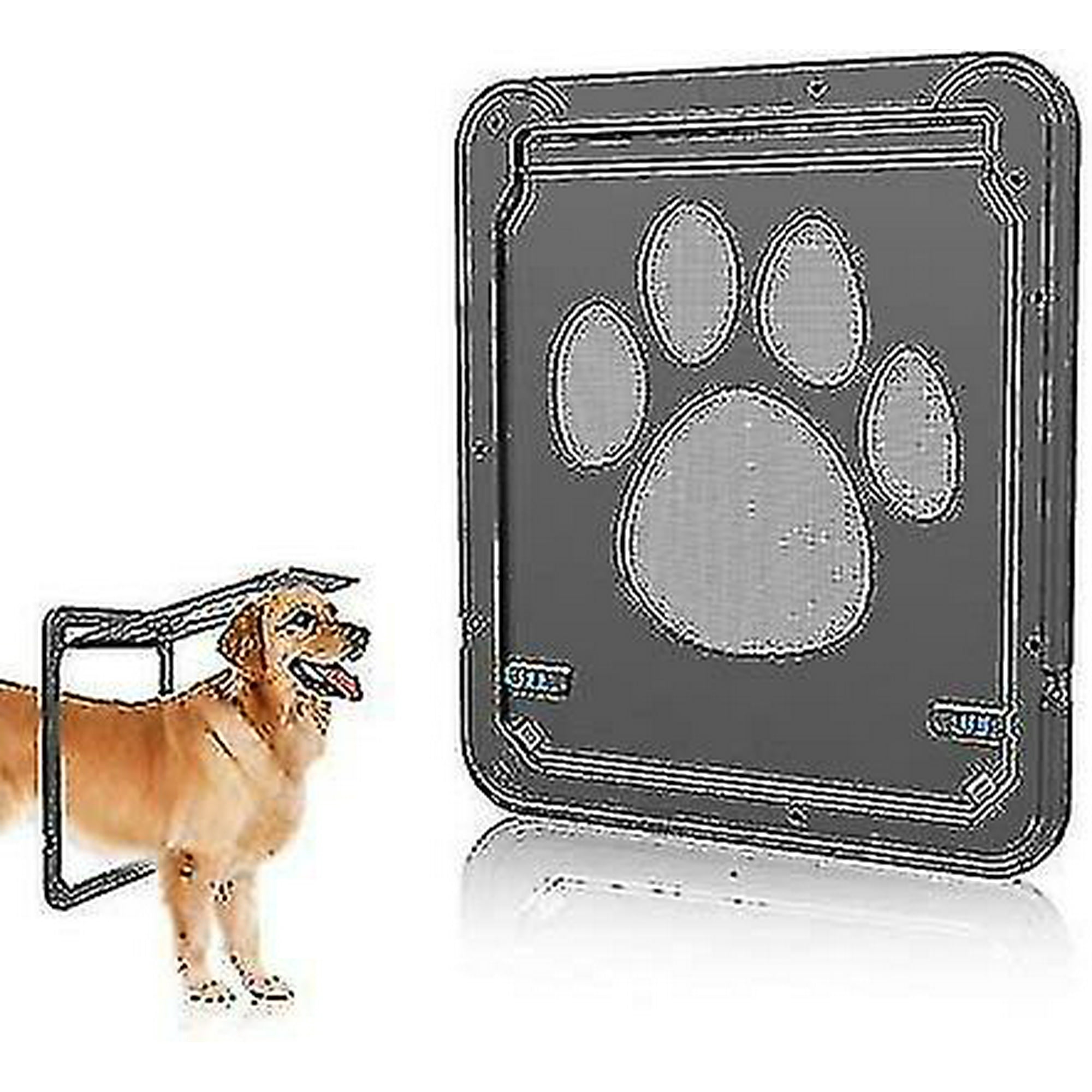 Pet Door Cat Microchip Pet Door Door For Large Dogs Pet Door For Screen Door 4 way Lock