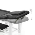 thumbnail image 6 of Esthetician Facial Bed 27.5"W x 73"L, PU Leather Stationary Massage Table with Metal Frame for Dermatology Clinics, Medical Spas, and Cosmetic Procedures (White), 6 of 9