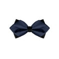 thumbnail image 1 of INSPIRE CHIC Corbatas de moño preatadas para hombres en color sólido, cuello, fiesta de bodas, esmoquin, color azul marino, talla única, 1 of 5