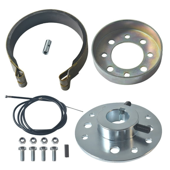 JRL 4" Drum Brake Band Pin with 65" Cable for Go Kart 1" Bore & 1/4" Keyway for Mini Bike 12cc 196cc 6.5hp Dune Buggies Drift Trike Heavy Duty Go Kart Cart with Hardware Kit