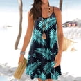 thumbnail image 4 of SMihono Robe d'Été Bohème pour Femmes Grande Taille Robe d'Été Décontractée Sans Manches Robe Ronde Ample Robe de Plage Robes Bohémiennes, 4 of 7