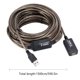 thumbnail image 2 of Cable de extensión USB con chip USB 2.0 de alta velocidad, repetidor activo, teclado, impresora, cable extensor, 15 m AweSitey DZ4162-03, 2 of 2
