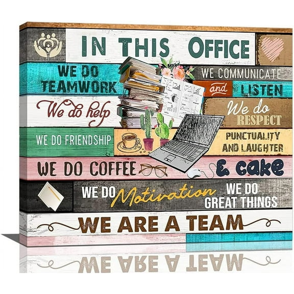 Flower Tree Inspirational Wall Art For Office Motivational Wall Art For Office In This Office Wall Decor Framed Ready To Hang 12x16 Inch