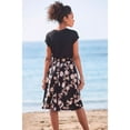 thumbnail image 3 of LASCANA Women's 2 In 1 Look Dress Flower, 3 of 5