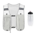thumbnail image 3 of Chaleco de hidratación ligero para hombres y mujeres, ajustable, transpirable, para acampar Gris, 3 of 9