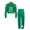 Green, variant on YiZYiF Boys Girls Hip Hop Jazz Dance Clothes Set Shiny Jacket with Metallic Pants Party Costume Black 16