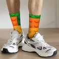 thumbnail image 6 of Cauagu Colorful Building Blocks Print Crew Socks for Women and Men,Adult Athletic Running Socks 1-Pair Sports Socks Work Gear Socks with Moisture Wicking, 6 of 6