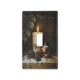 thumbnail image 2 of Switch Panel Switch Decoration 2.76x4.53x0.28 Inches Toggle Switch Switch Plate Wall Plates Living Room Kitchen Bedroom Study Switches Beautiful Christmas Candle Picture, 2 of 8