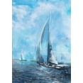 thumbnail image 2 of Roko, Ken  18x24 Gold Ornate Wood Framed with Double Matting Museum Art Print Titled - Sailing Sea 2, 2 of 4
