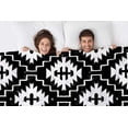 thumbnail image 2 of Yibo Black and White Colors Decorative Blanket Flannel Soft and Comfortable Anti-static Bed Sofa Blanket, 2 of 7
