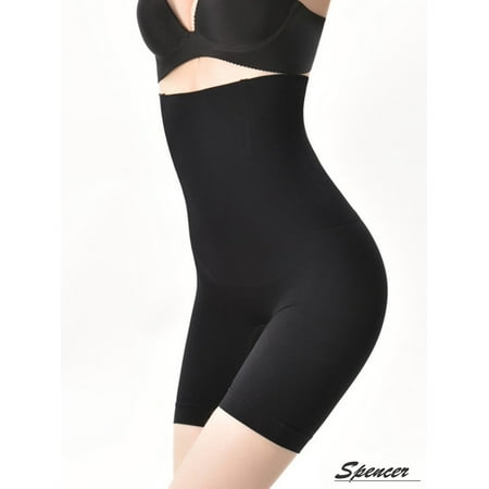 Spencer Womens Seamless High Waist Shapewear Firm Tummy Control Body Shaper Panties Thigh Slimmer Shorts Shaping Brief Bodysuit (Size L/XL/XXL)