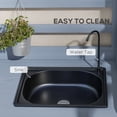 thumbnail image 4 of Gray Gardening Workbench with Sink, Faucet, and Durable Aluminum Surface, 4 of 11