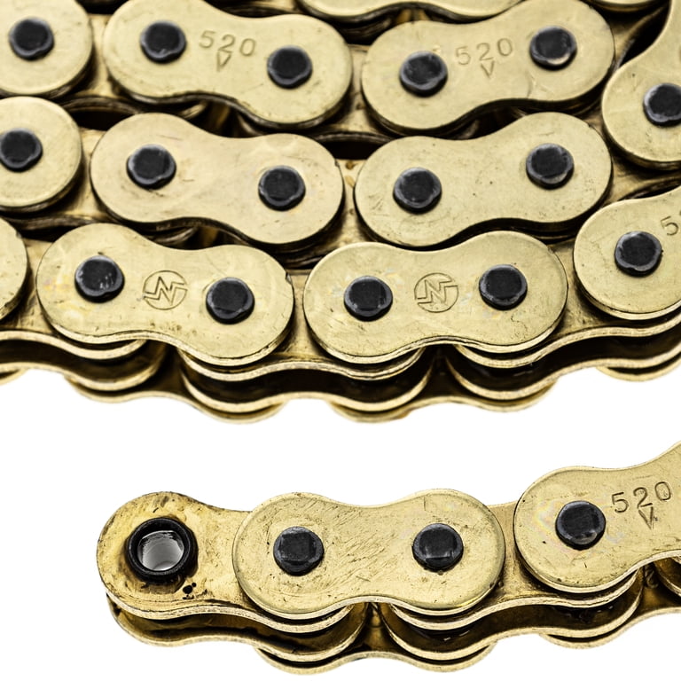 Niche Gold 520 X-Ring Chain 114 Links With Master Link Motorcycle