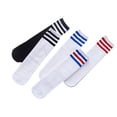 thumbnail image 4 of Eleanos Girls Cotton Striped Long Socks Children Casual Sports Knee High Stockings, 4 of 7