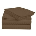 thumbnail image 2 of Home Sweet Home 1800 Luxurious Hotel Extra Soft Deep Pocket Stripe Sheet Set (Twin, Chocolate), 2 of 2