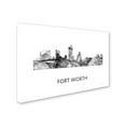 thumbnail image 2 of Trademark Fine Art 'Fort Worth Texas Skyline WB-BW' Canvas Art by Marlene Watson, 2 of 3