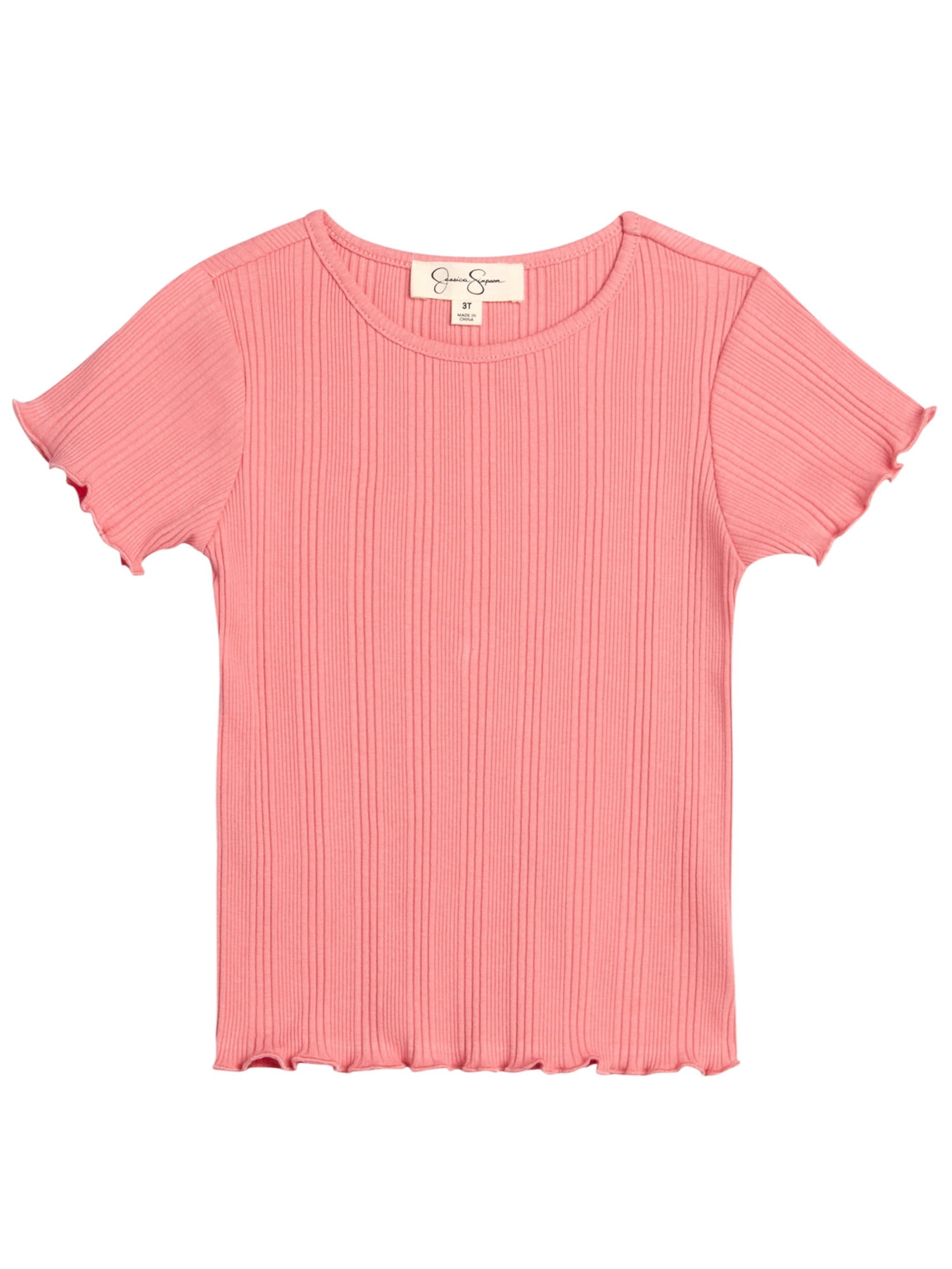 Jessica Simpson Girls' Tee, Dress and Hair Scrunchie Set, 3-Piece Sizes 4-6X