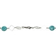thumbnail image 5 of Beaded Eyeglass Chain Holder, Silver Fashion Lanyard Necklace, Cali - Turquoise, 5 of 7