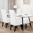 thumbnail image 2 of Wehilion Dining Chair Covers Stretch Parsons Chair Slipcover with Skirt Chair Covers for Dining Room Restaurant Banquet, 2 of 7