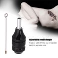thumbnail image 1 of Apretones de tatuaje, cartucho de tatuaje de aleación de aluminio de 25 mm Mango de empu?adura de mango de pistola de ametralladora con mango trenzado Herramientas Suministros y Para Tatuaje Octpeak NO, 1 of 8
