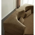 thumbnail image 2 of 78” Corduroy Floor Sleeper Sofa Bed, Modern 2 in 1 Full Size Foldable Mattress with 2 Pillows, Convertible Boneless Couch with Deep Seat for Living Room, No Assembly Required, 2 of 9