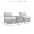 thumbnail image 3 of Bradenton 3Pc Outdoor Wicker Chair Set- Side Table & 2 Armless Chairs, 3 of 8